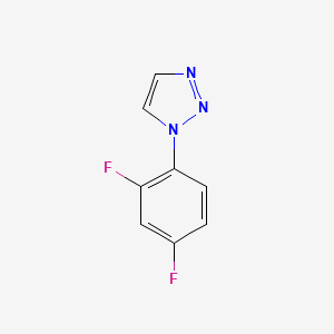 molecular formula C8H5F2N3 B12238683 1-(2,4-difluorophenyl)-1H-1,2,3-triazole 