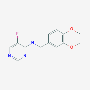 N-[(2,3-dihydro-1,4-benzodioxin-6-yl)methyl]-5-fluoro-N-methylpyrimidin-4-amine