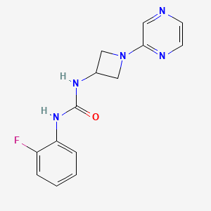 1-(2-Fluorophenyl)-3-[1-(pyrazin-2-yl)azetidin-3-yl]urea