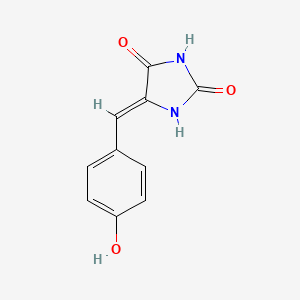 molecular formula C10H8N2O3 B1223875 (5Z)-5-(4-羟基亚苄基)-2,4-咪唑烷二酮 CAS No. 80171-33-1