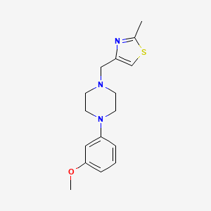 1-(3-Methoxyphenyl)-4-[(2-methyl-1,3-thiazol-4-yl)methyl]piperazine