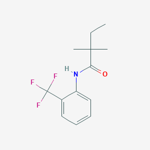 2,2-dimethyl-N-[2-(trifluoromethyl)phenyl]butanamide