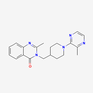 2-Methyl-3-{[1-(3-methylpyrazin-2-yl)piperidin-4-yl]methyl}-3,4-dihydroquinazolin-4-one