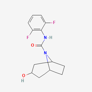 N-(2,6-difluorophenyl)-3-hydroxy-8-azabicyclo[3.2.1]octane-8-carboxamide