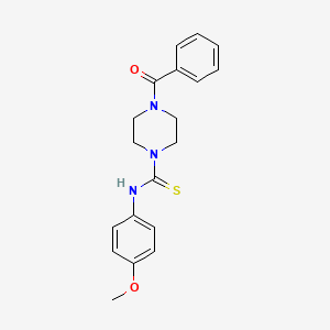 molecular formula C19H21N3O2S B1223883 4-benzoyl-N-(4-methoxyphenyl)-1-piperazinecarbothioamide 