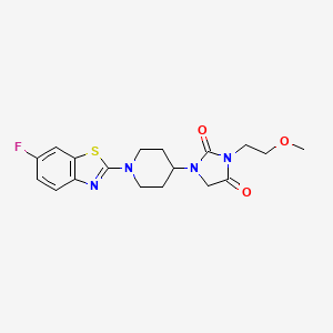 1-[1-(6-Fluoro-1,3-benzothiazol-2-yl)piperidin-4-yl]-3-(2-methoxyethyl)imidazolidine-2,4-dione