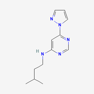 N-(3-methylbutyl)-6-(1H-pyrazol-1-yl)pyrimidin-4-amine