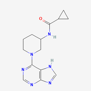 N-[1-(9H-purin-6-yl)piperidin-3-yl]cyclopropanecarboxamide