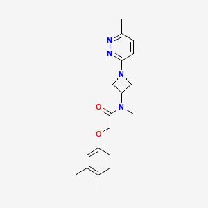 2-(3,4-dimethylphenoxy)-N-methyl-N-[1-(6-methylpyridazin-3-yl)azetidin-3-yl]acetamide