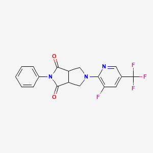 5-[3-Fluoro-5-(trifluoromethyl)pyridin-2-yl]-2-phenyl-octahydropyrrolo[3,4-c]pyrrole-1,3-dione