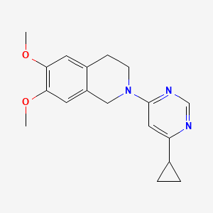 2-(6-Cyclopropylpyrimidin-4-yl)-6,7-dimethoxy-1,2,3,4-tetrahydroisoquinoline