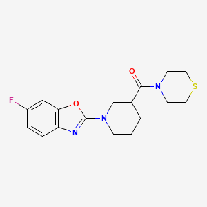 6-Fluoro-2-[3-(thiomorpholine-4-carbonyl)piperidin-1-yl]-1,3-benzoxazole