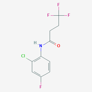 N-(2-chloro-4-fluorophenyl)-4,4,4-trifluorobutanamide