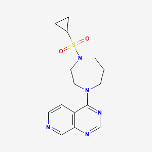 1-(Cyclopropanesulfonyl)-4-{pyrido[3,4-d]pyrimidin-4-yl}-1,4-diazepane