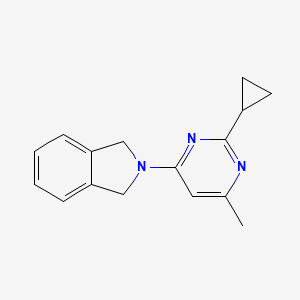 2-(2-cyclopropyl-6-methylpyrimidin-4-yl)-2,3-dihydro-1H-isoindole