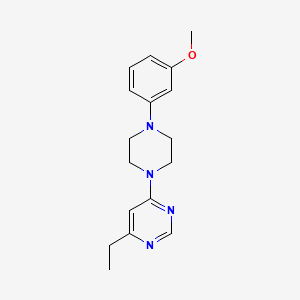 4-Ethyl-6-[4-(3-methoxyphenyl)piperazin-1-yl]pyrimidine