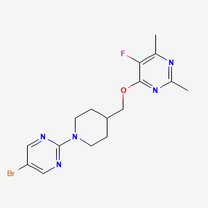 4-{[1-(5-Bromopyrimidin-2-yl)piperidin-4-yl]methoxy}-5-fluoro-2,6-dimethylpyrimidine