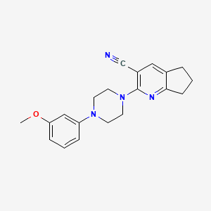 2-[4-(3-methoxyphenyl)piperazin-1-yl]-5H,6H,7H-cyclopenta[b]pyridine-3-carbonitrile