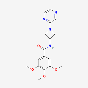 3,4,5-trimethoxy-N-[1-(pyrazin-2-yl)azetidin-3-yl]benzamide