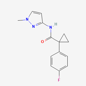 1-(4-fluorophenyl)-N-(1-methyl-1H-pyrazol-3-yl)cyclopropane-1-carboxamide