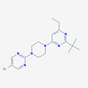 4-[4-(5-Bromopyrimidin-2-yl)piperazin-1-yl]-2-tert-butyl-6-ethylpyrimidine