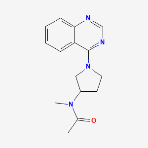 N-methyl-N-[1-(quinazolin-4-yl)pyrrolidin-3-yl]acetamide