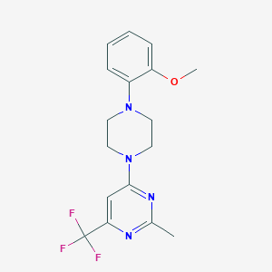 4-[4-(2-Methoxyphenyl)piperazin-1-yl]-2-methyl-6-(trifluoromethyl)pyrimidine