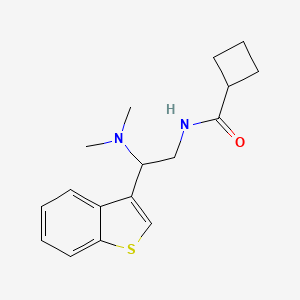 N-[2-(1-benzothiophen-3-yl)-2-(dimethylamino)ethyl]cyclobutanecarboxamide