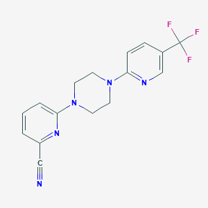 6-{4-[5-(Trifluoromethyl)pyridin-2-yl]piperazin-1-yl}pyridine-2-carbonitrile