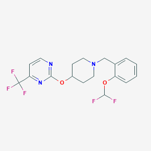 2-[(1-{[2-(Difluoromethoxy)phenyl]methyl}piperidin-4-yl)oxy]-4-(trifluoromethyl)pyrimidine