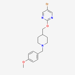 5-Bromo-2-({1-[(4-methoxyphenyl)methyl]piperidin-4-yl}methoxy)pyrimidine