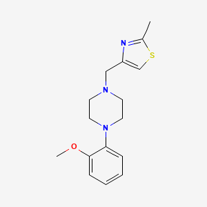 1-(2-Methoxyphenyl)-4-[(2-methyl-1,3-thiazol-4-yl)methyl]piperazine