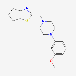 1-({4H,5H,6H-cyclopenta[d][1,3]thiazol-2-yl}methyl)-4-(3-methoxyphenyl)piperazine