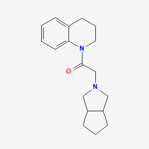 2-{Octahydrocyclopenta[c]pyrrol-2-yl}-1-(1,2,3,4-tetrahydroquinolin-1-yl)ethan-1-one