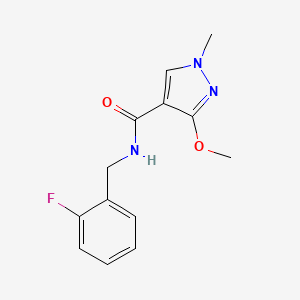 N-[(2-fluorophenyl)methyl]-3-methoxy-1-methyl-1H-pyrazole-4-carboxamide