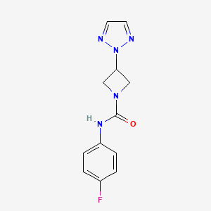 N-(4-fluorophenyl)-3-(2H-1,2,3-triazol-2-yl)azetidine-1-carboxamide