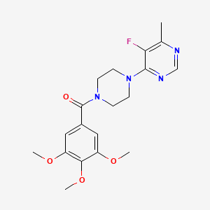 5-Fluoro-4-methyl-6-[4-(3,4,5-trimethoxybenzoyl)piperazin-1-yl]pyrimidine