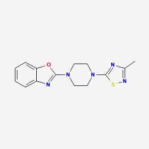 2-[4-(3-Methyl-1,2,4-thiadiazol-5-yl)piperazin-1-yl]-1,3-benzoxazole