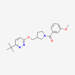 3-Tert-butyl-6-{[1-(3-methoxybenzoyl)pyrrolidin-3-yl]methoxy}pyridazine