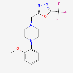 1-(2-Methoxyphenyl)-4-{[5-(trifluoromethyl)-1,3,4-oxadiazol-2-yl]methyl}piperazine