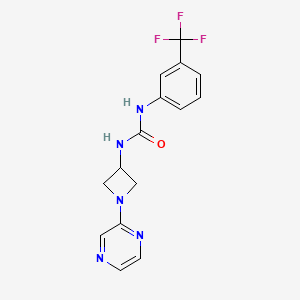 3-[1-(Pyrazin-2-yl)azetidin-3-yl]-1-[3-(trifluoromethyl)phenyl]urea