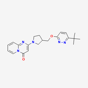 2-(3-{[(6-tert-butylpyridazin-3-yl)oxy]methyl}pyrrolidin-1-yl)-4H-pyrido[1,2-a]pyrimidin-4-one