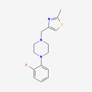 1-(2-Fluorophenyl)-4-[(2-methyl-1,3-thiazol-4-yl)methyl]piperazine