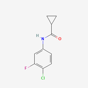 N-(4-chloro-3-fluorophenyl)cyclopropanecarboxamide