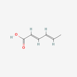 molecular formula C6H8O2<br>CH3CH=CHCH=CHCOOH<br>C6H8O2 B1223952 Sorbic acid CAS No. 5309-56-8