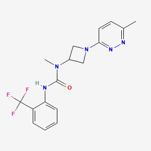 3-Methyl-3-[1-(6-methylpyridazin-3-yl)azetidin-3-yl]-1-[2-(trifluoromethyl)phenyl]urea