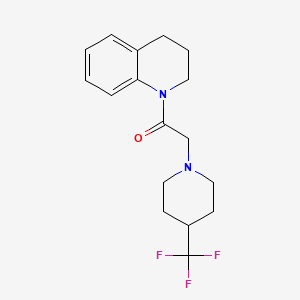 1-(1,2,3,4-Tetrahydroquinolin-1-yl)-2-[4-(trifluoromethyl)piperidin-1-yl]ethan-1-one