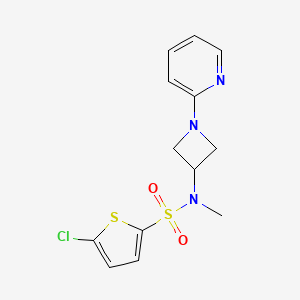 5-chloro-N-methyl-N-[1-(pyridin-2-yl)azetidin-3-yl]thiophene-2-sulfonamide