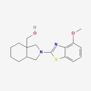 [2-(4-methoxy-1,3-benzothiazol-2-yl)-octahydro-1H-isoindol-3a-yl]methanol