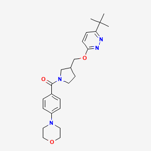 4-[4-(3-{[(6-Tert-butylpyridazin-3-yl)oxy]methyl}pyrrolidine-1-carbonyl)phenyl]morpholine